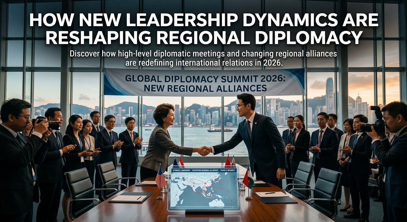 “Leaders shaking hands at a high-level international diplomatic summit discussing regional alliances.”